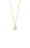 Mateo The Little Things 14k Yellow Gold Pearl; Diamond Necklace