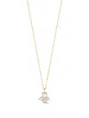 Mateo The Little Things Pearl And Diamond Necklace In Gold