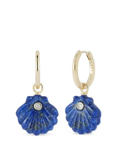 Mateo Venus Diamond Drop Earrings In Gold