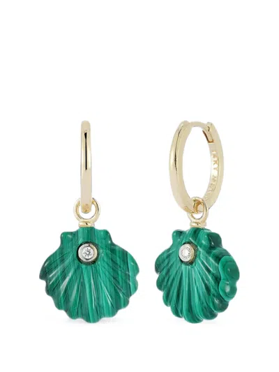 Mateo Venus Diamond Drop Earrings In Gold