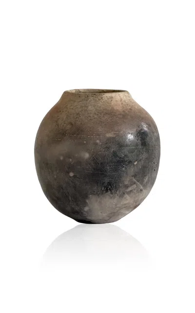 Materia Designs - Exclusive: Materi(a)ntiques Small Round Constellation-like Glazed Studio Pottery V In Multi