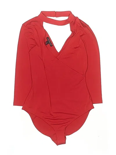 Pre-owned Material Girl Bodysuit In Red