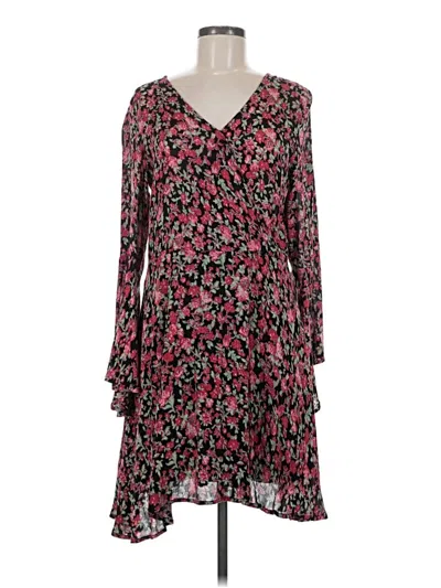 Pre-owned Material Girl Casual Dress In Burgundy