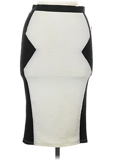 Pre-owned Material Girl Casual Skirt In White
