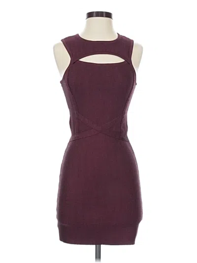 Pre-owned Material Girl Cocktail Dress In Burgundy