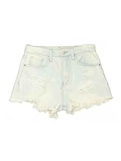 Pre-owned Material Girl Denim Shorts In Ivory