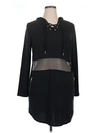Pre-owned Material Girl Fleece Jacket In Black