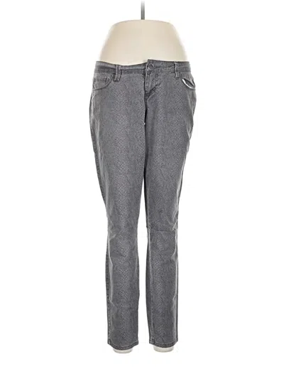 Pre-owned Material Girl Jeggings In Gray