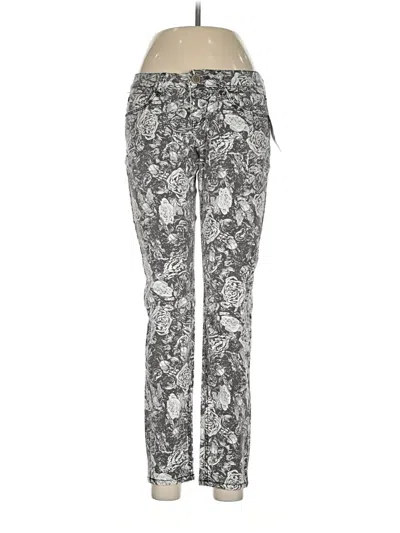 Pre-owned Material Girl Jeggings In Silver