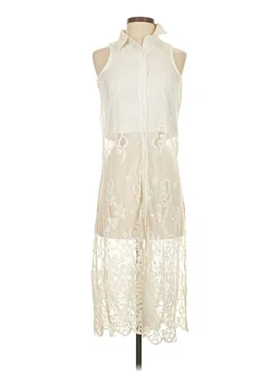Pre-owned Material Girl Kimono In White