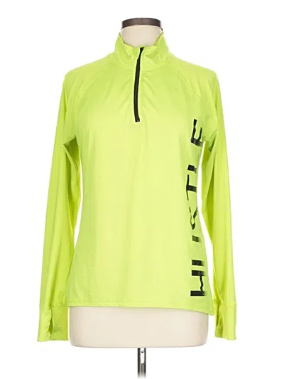 Pre-owned Material Girl Long Sleeve Polo Shirt In Green