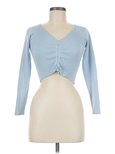 Pre-owned Material Girl Long Sleeve T-shirt In Blue