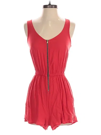 Pre-owned Material Girl Romper In Red