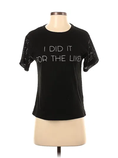 Pre-owned Material Girl Short Sleeve T-shirt In Black