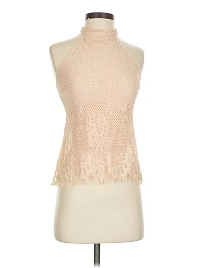 Pre-owned Material Girl Sleeveless Blouse In White