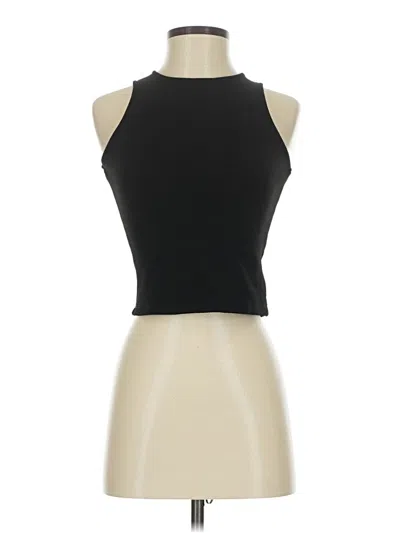 Pre-owned Material Girl Sleeveless Top Black Halter Neckline Tops