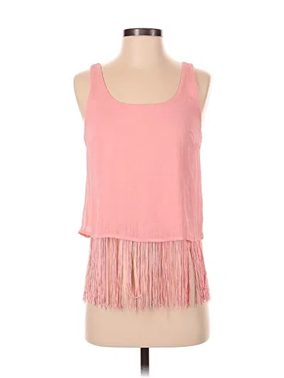 Pre-owned Material Girl Sleeveless Top Pink Halter Neckline Tops