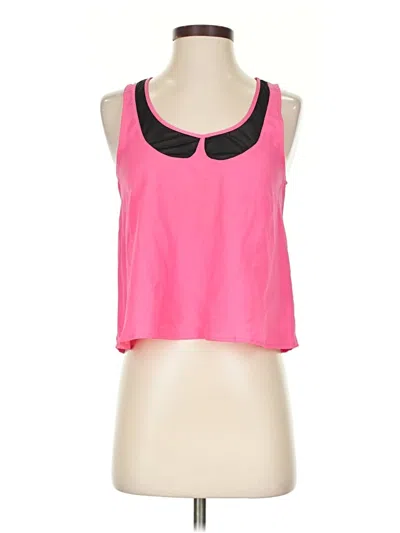 Pre-owned Material Girl Sleeveless Top Pink Halter Neckline Tops