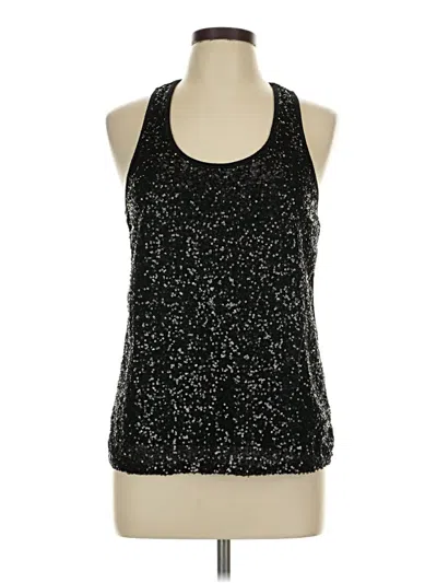 Pre-owned Material Girl Tank Top Black Halter Neckline Tops