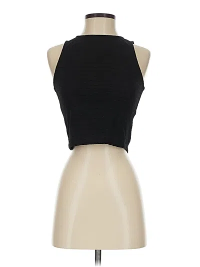 Pre-owned Material Girl Tank Top Black Halter Neckline Tops
