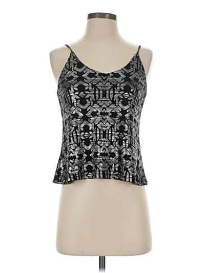Pre-owned Material Girl Tank Top Black Strapless Neckline Tops