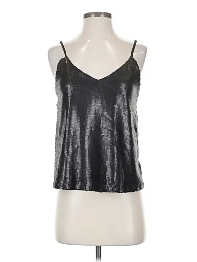 Pre-owned Material Girl Tank Top Silver Halter Neckline Tops