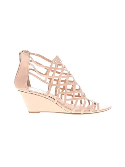 Pre-owned Material Girl Wedges In Tan