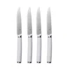 Material Matte Stainless Steel Set Of 4 Table Knives And Holder In White
