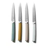 Material Matte Stainless Steel Set Of 4 Table Knives And Holder In Willow