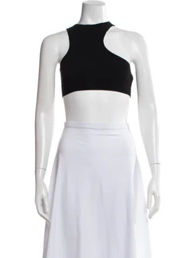 Pre-owned Materiel Asymmetrical Sleeveless Sports Bra W/ Tags In White