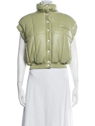 Pre-owned Materiel Down Jacket In Green