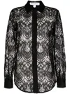 Materiel Lace-detail Long Sleeve Shirt In Black