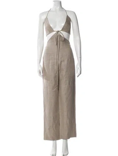 Pre-owned Materiel Linen Pant Set In Neutral