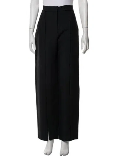 Pre-owned Materiel Straight Leg Pants In Black