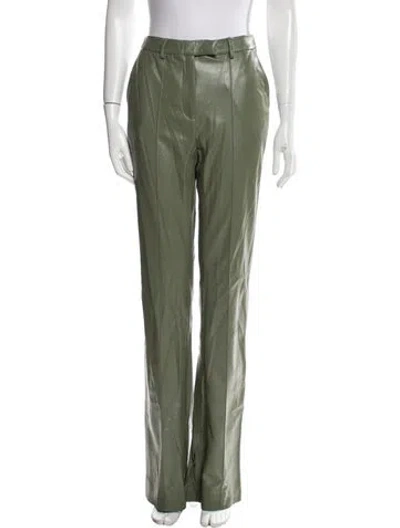 Pre-owned Materiel Straight Leg Pants In Green