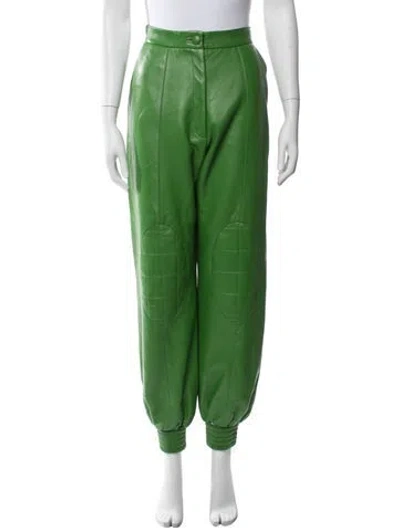 Pre-owned Materiel Straight Leg Pants In Green