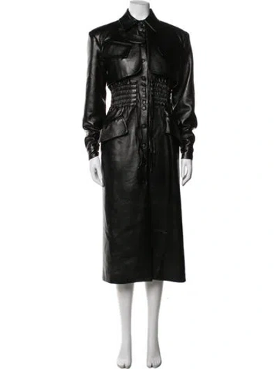 Pre-owned Matériel Tbilisi Coat In Black