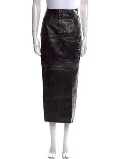 Pre-owned Matériel Tbilisi Midi Length Skirt In Black
