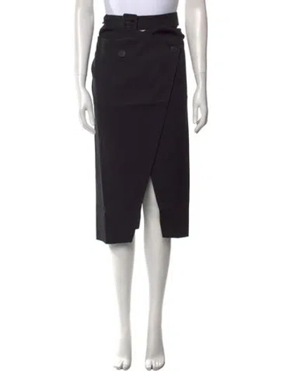 Pre-owned Matériel Tbilisi Midi Length Skirt W/ Tags In Black