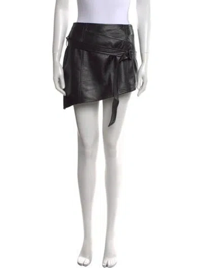 Pre-owned Matériel Tbilisi Mini Skirt W/ Tags In Black