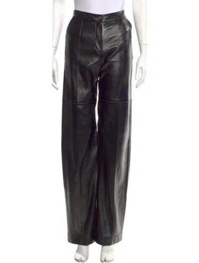 Pre-owned Matériel Tbilisi Wide Leg Pants In Black