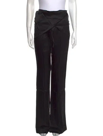 Pre-owned Matériel Tbilisi Wide Leg Pants W/ Tags In Black