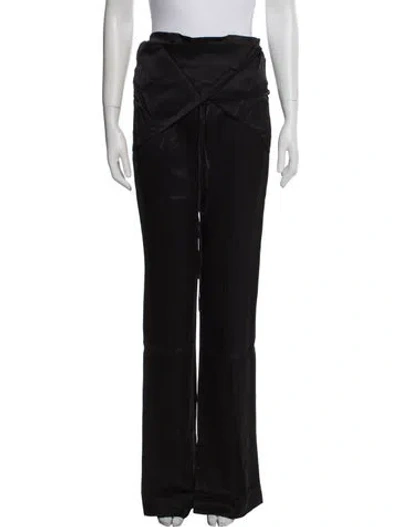 Pre-owned Matériel Tbilisi Wide Leg Pants W/ Tags In Black
