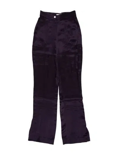 Pre-owned Materiel Wide Leg Pants In Purple