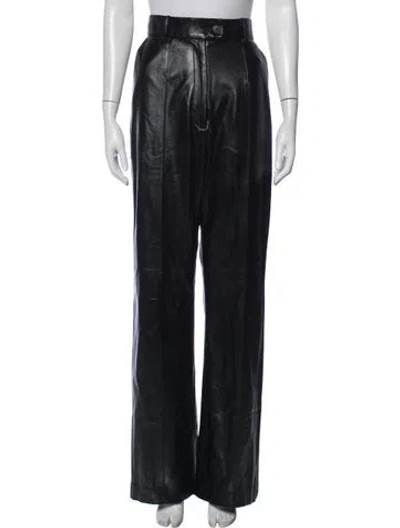 Pre-owned Materiel Wide Leg Pants W/ Tags In Black