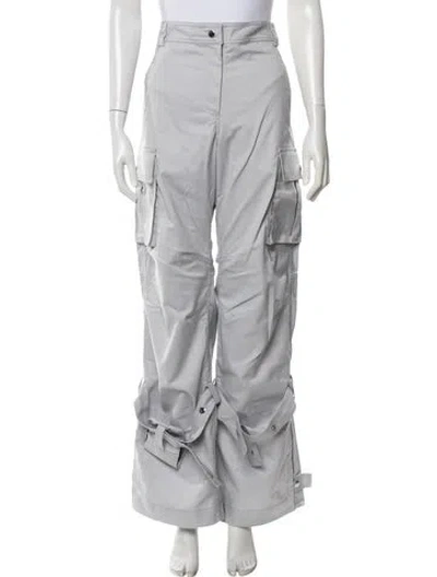 Pre-owned Materiel Wide Leg Pants W/ Tags In Grey