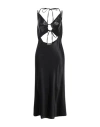 Materiel Matériel Woman Maxi Dress Black Size 10 Polyester, Polyurethane, Silk, Elastane In Black