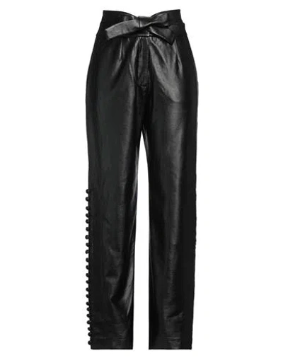 Materiel Matériel Woman Pants Black Size 6 Polyester, Polyurethane