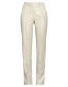 Materiel Matériel Woman Pants Cream Size 4 Polyester, Polyurethane In White