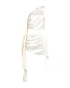 Materiel Matériel Woman Mini Dress Off White Size M Silk, Elastane In Off White
